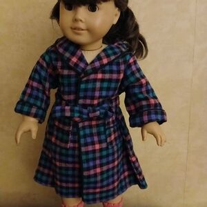 American Girl Vibrant Plaid Robe